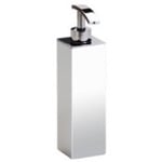 Windisch 90102 Tall Squared Chrome, Gold Finish or Satin Nickel Bathroom Soap Dispenser